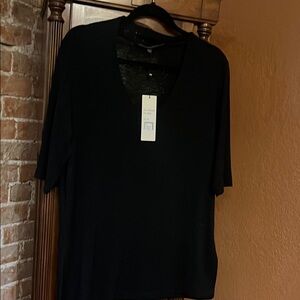 Black 3/4 Sleeve Long Tee